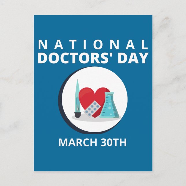 National Doctors' Day Postcard (Front)
