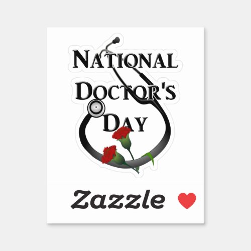 National  Doctors Day Sticker