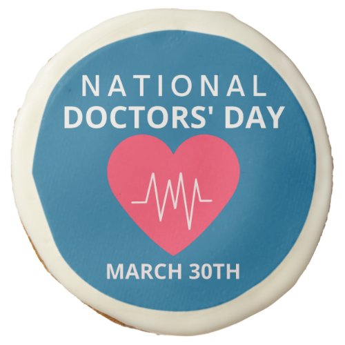 National Doctors Day Sugar Cookie