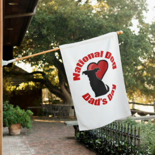 National Dog Dad's Day House Flag