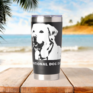 National Dog Day Labrador Retriever Insulated Tumbler