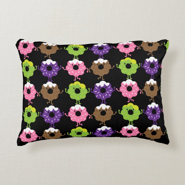 National Donut Day Accent Pillow (Front)