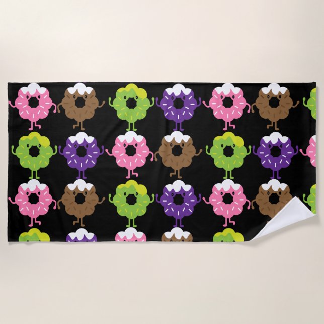 National Donut Day Beach Towel (Front)