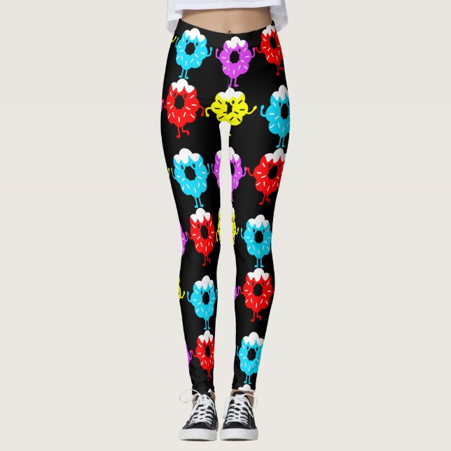 National Donut Day Doughnuts Leggings (Front)