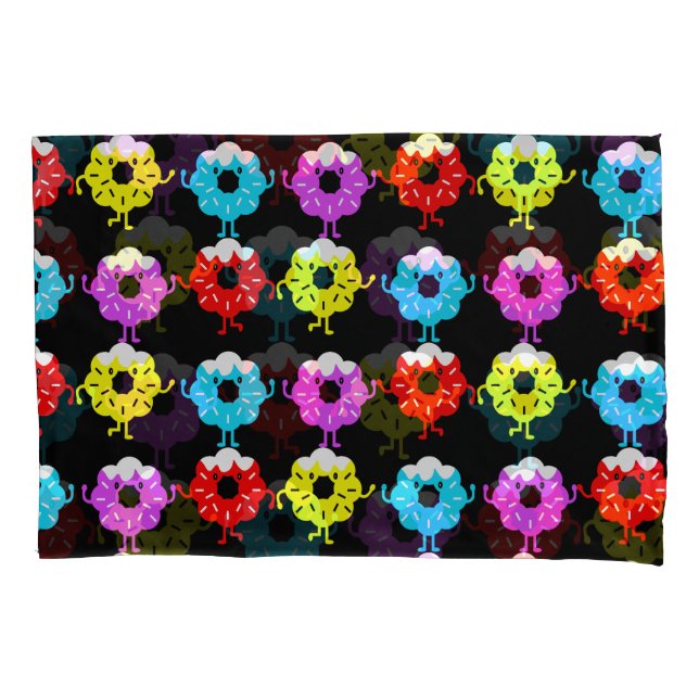 National Donut Day Doughnuts Pillow Case (Front-Left)