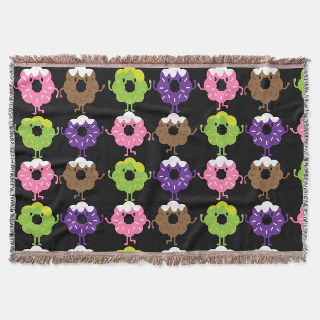 National Donut Day Throw Blanket (Front)