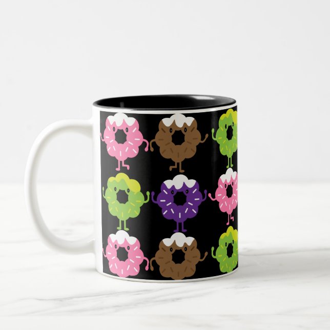 National Donut Day Two-Tone Coffee Mug (Left)