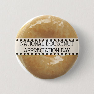 National Doughnut Appreciation Day November 5th Button