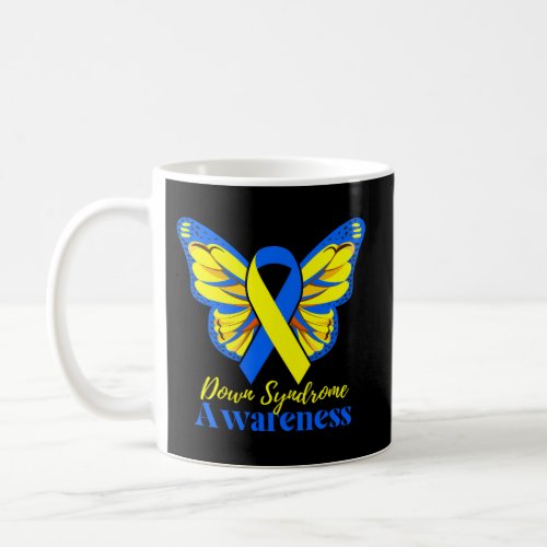 National Down Syndrome Day Awareness Butterfly Mom Coffee Mug