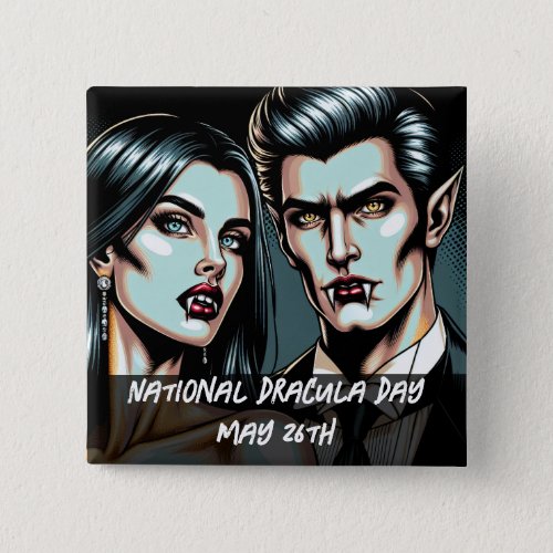 National Dracula Day May 26th Strange Holiday Pin