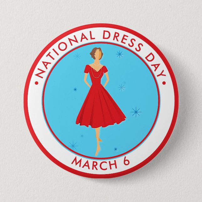 National Dress Day Button (Front)