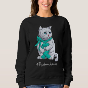 National Dysautonomia Awareness Month Teal Ribbon  Sweatshirt
