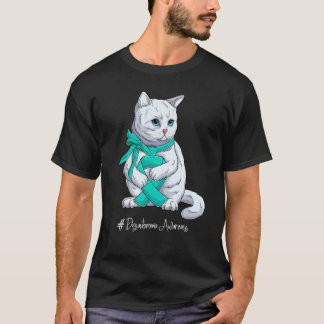 National Dysautonomia Awareness Month Teal Ribbon  T-Shirt