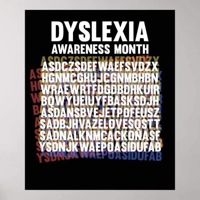 National Dyslexia Awareness Month October Poster (Front)