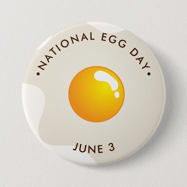 National Egg Day Button (Front)