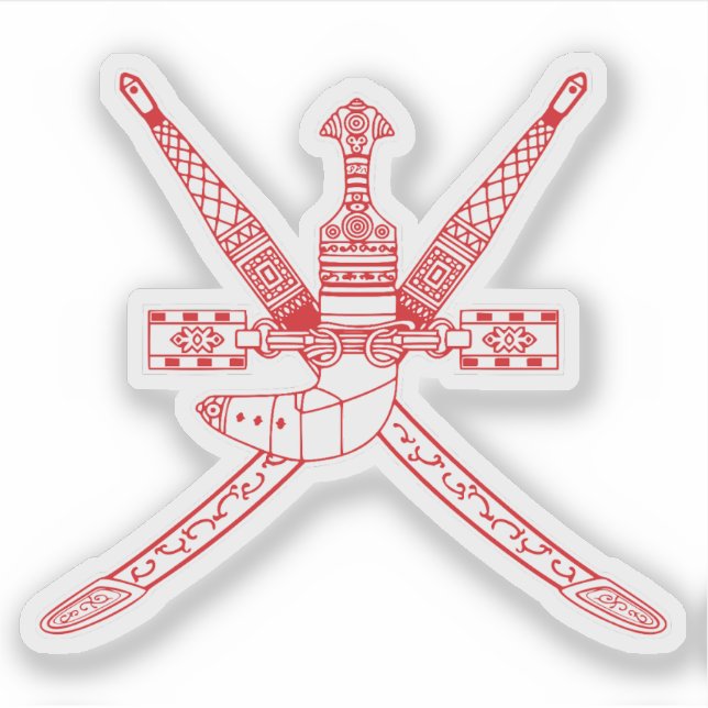 National emblem of Oman  Sticker (Front)