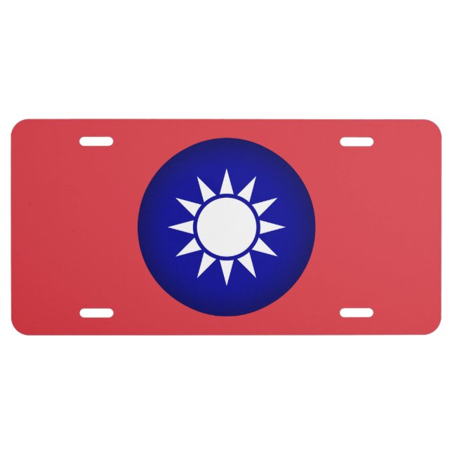 National Emblem of Taiwan License Plate (Front)