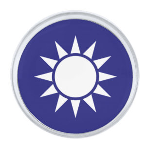 National Emblem of Taiwan Silver Finish Lapel Pin
