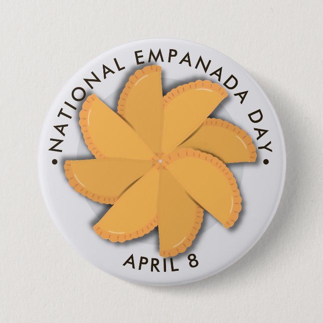 National Empanada Day Button (Front)