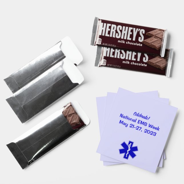 National EMS Week 2023 Hershey Bar Favors (Front)