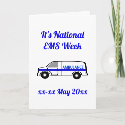 National EMS Week Card