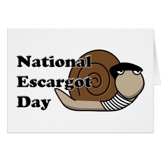 National Escargot Day Cards (Front Horizontal)