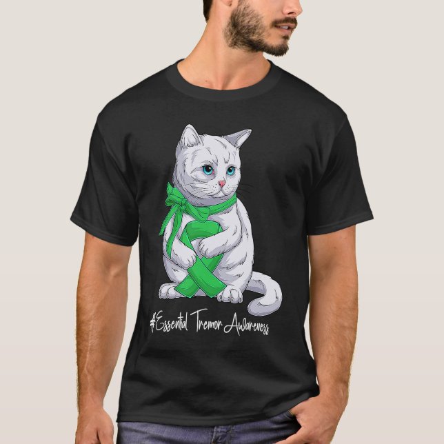 National Essential Tremor Awareness Month Green Ri T-Shirt (Front)