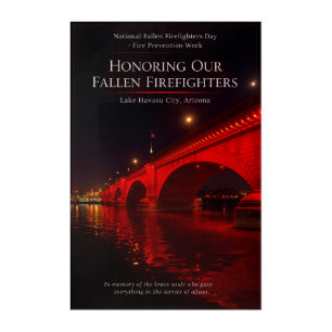 National Fallen Firefighters Day London Bridge Acrylic Print