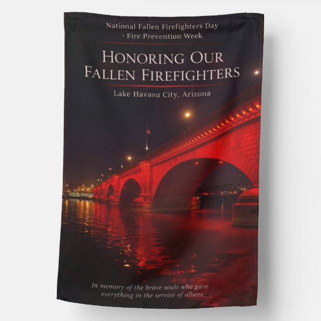 National Fallen Firefighters Day London Bridge House Flag (Front)