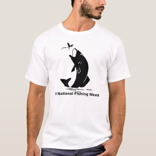 National Fishing Week Trout about to eating Bug T_Shirt