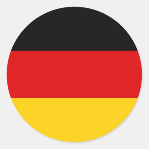 National Flag Germany Classic Round Sticker