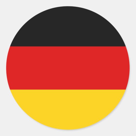 National Flag Germany Classic Round Sticker | Zazzle.com