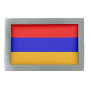 National Flag of Armenia Rectangular Belt Buckle