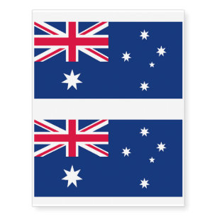 National Flag of Australia Temporary Tattoos