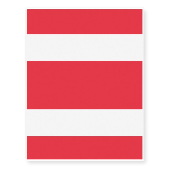 National Flag of Austria Temporary Tattoos (Front)