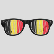 National Flag of Belgium Retro Sunglasses
