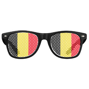 National Flag of Belgium Retro Sunglasses