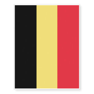 National Flag of Belgium Temporary Tattoos