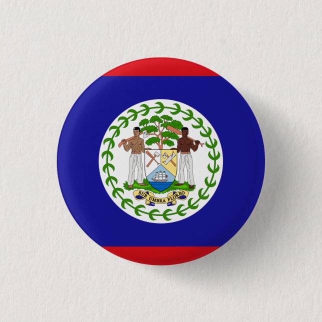 National flag of Belize Button (Front)
