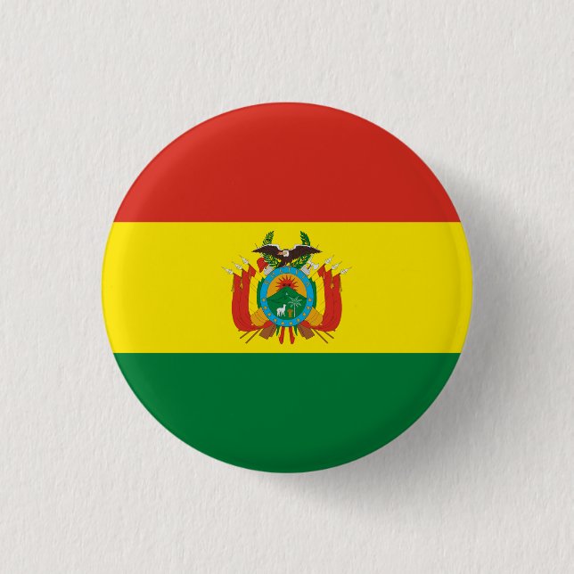 National flag of Bolivia Button (Front)