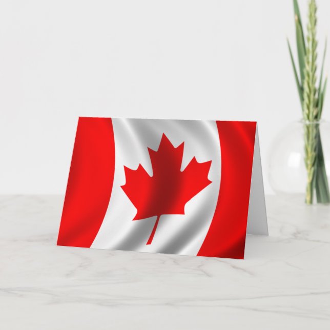 National Flag of Canada Day Card (Front)