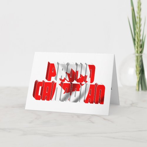 National Flag of Canada Day Card