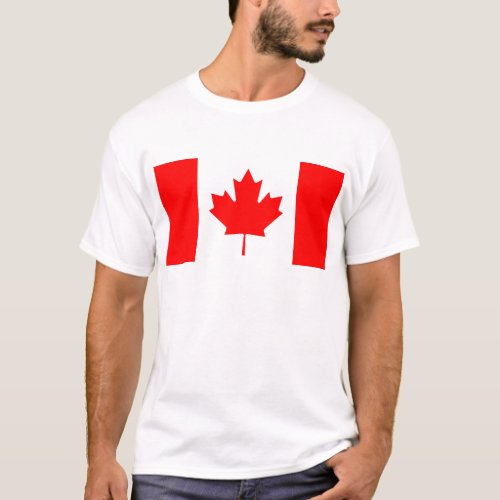 National Flag of Canada _ Drapeau du Canada T_Shirt