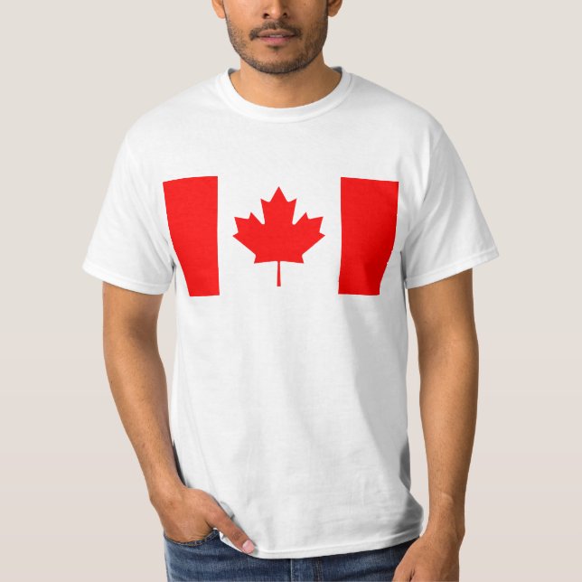 National Flag of Canada - Drapeau du Canada T-Shirt (Front)