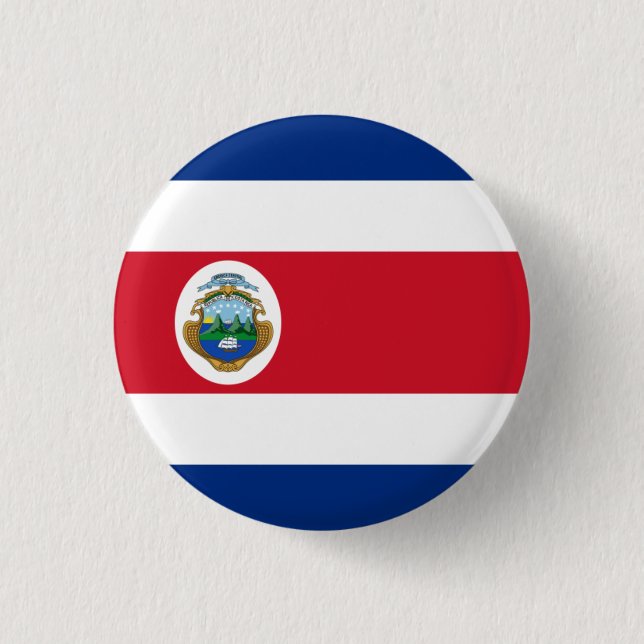 National flag of Costa Rica Button (Front)