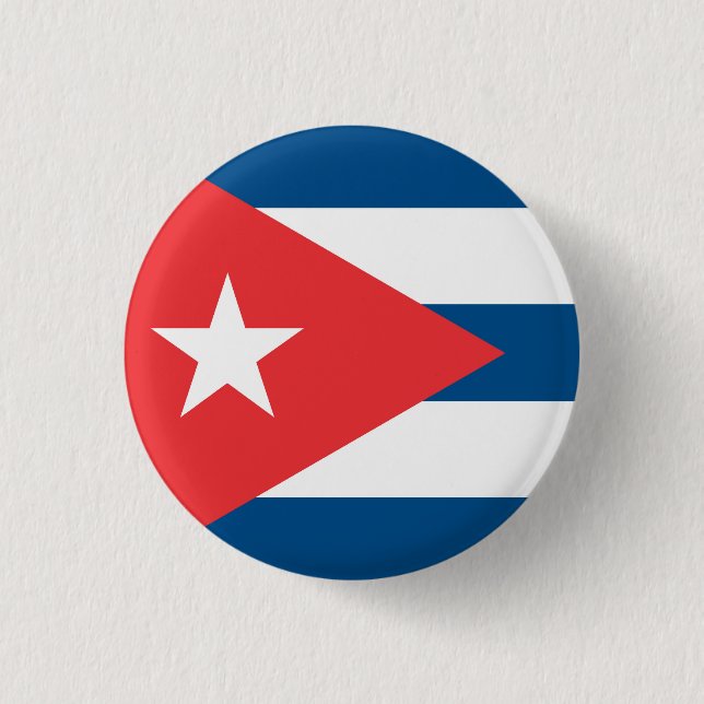 National flag of Cuba Button (Front)