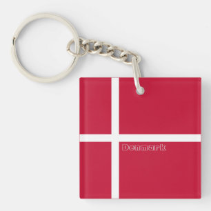 National Flag of Denmark Keychain