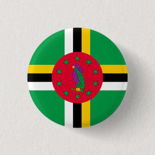 National flag of Dominica Button