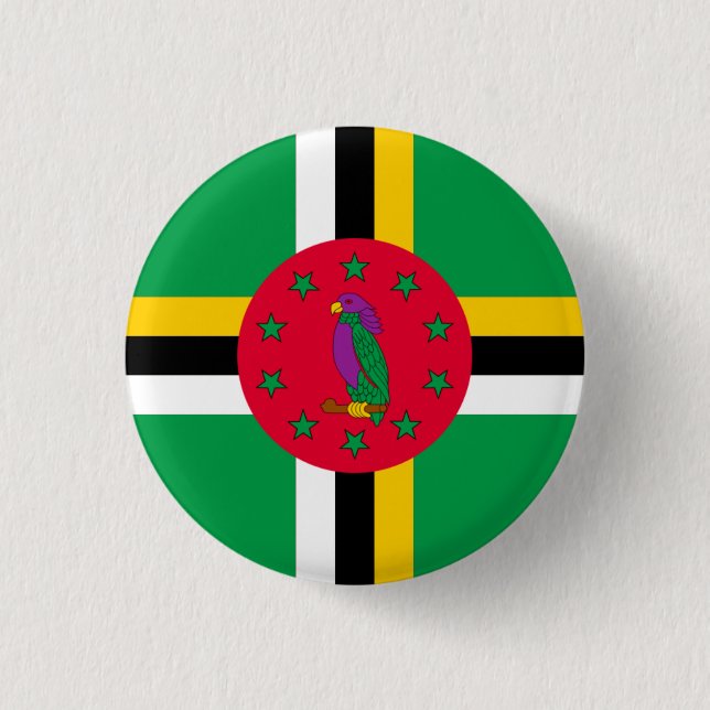 National flag of Dominica Button (Front)