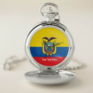 National flag of Ecuador Pocket Watch